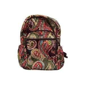 Vera Bradley Classic Campus Tech Backpack Heirloom Paisley Lightly Used